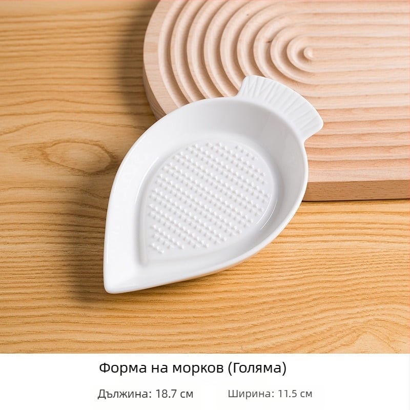Керамична мелничка за джинджифир и чесън — ръчна кухненска мелница за паста от джинджифир, чесново пюре и детска храна
