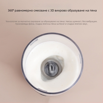 Мини портативен автоматичен уред за пяна на млякото за кафе и латте арт, подходящ за пътуване и домашна употреба