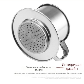 Неръждаема стоманена кафена пот за филтриране с метален филтър