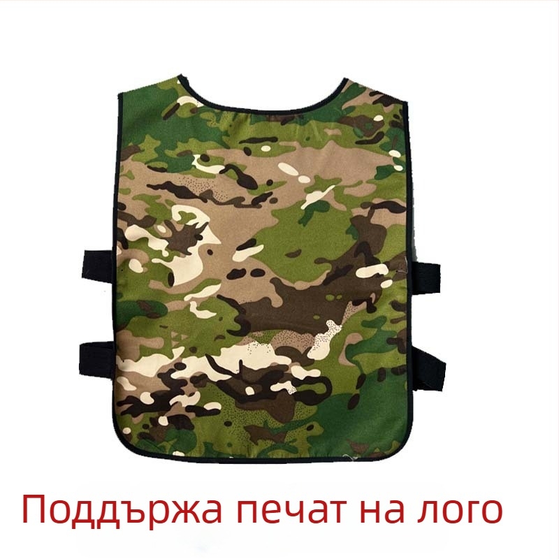 Камуфлажна детска жилетка без ръкави за външни тренировки — за деца в детска градина и начално училище, тактическа жилетка