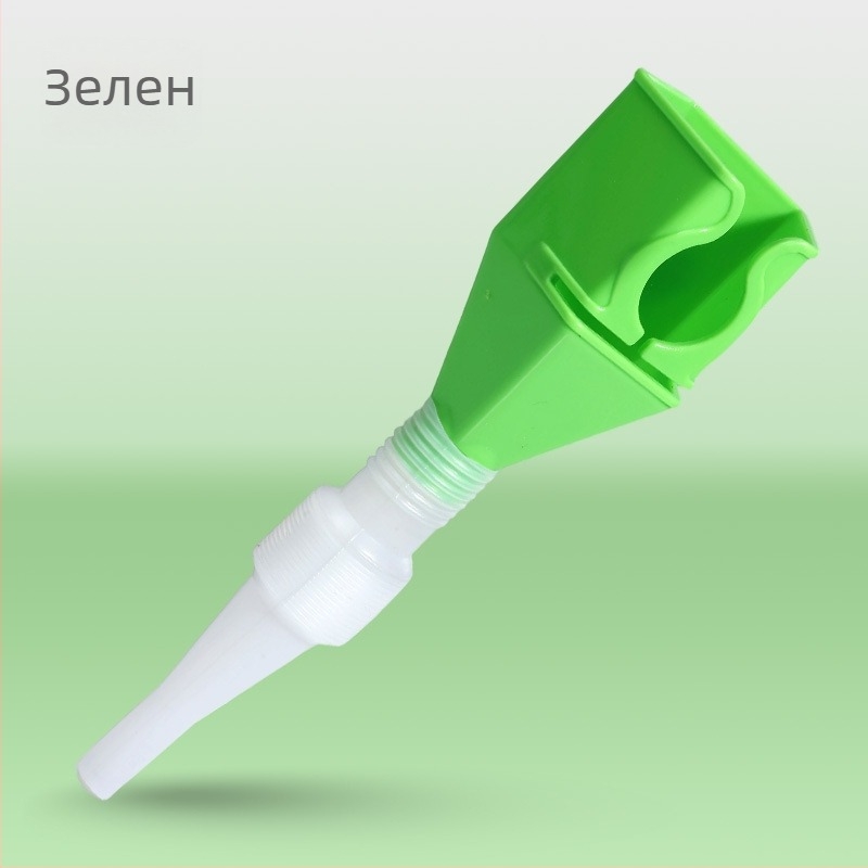 Квадратен фунайл със щракващ клип, удебелен пластмасов фунайл за добавяне на масло в автомобил, сгъваем за изливане без ръце