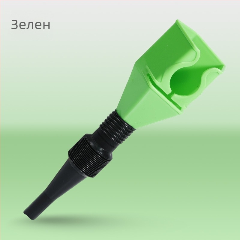 Квадратен фунайл със щракващ клип, удебелен пластмасов фунайл за добавяне на масло в автомобил, сгъваем за изливане без ръце