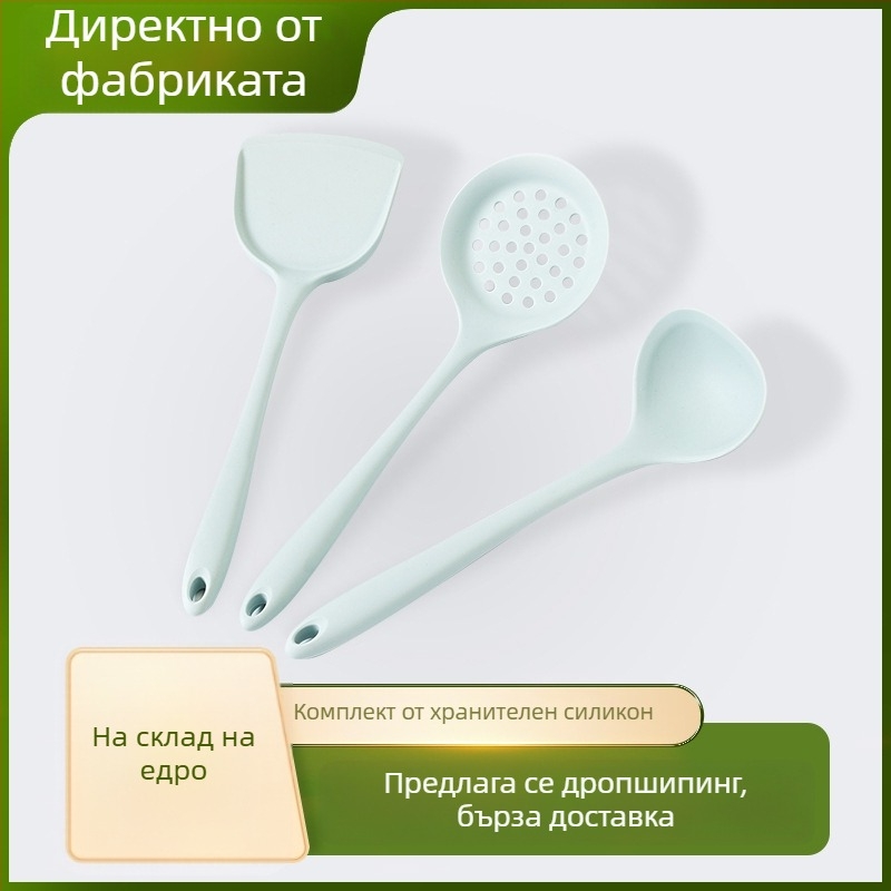 Нов комплект керамични незалепващи съдове: тенджера за мляко, съд за бебешка храна, тенджера за лапша, тиган за пържене, тенджера за супа – пълен набор