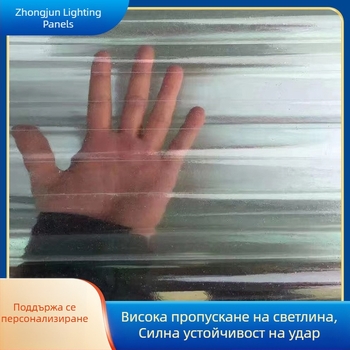 Фибро-стъклопластов осветителен панел, плосък прозрачен покривен панел за дома, водоустойчив и UV-прозрачен