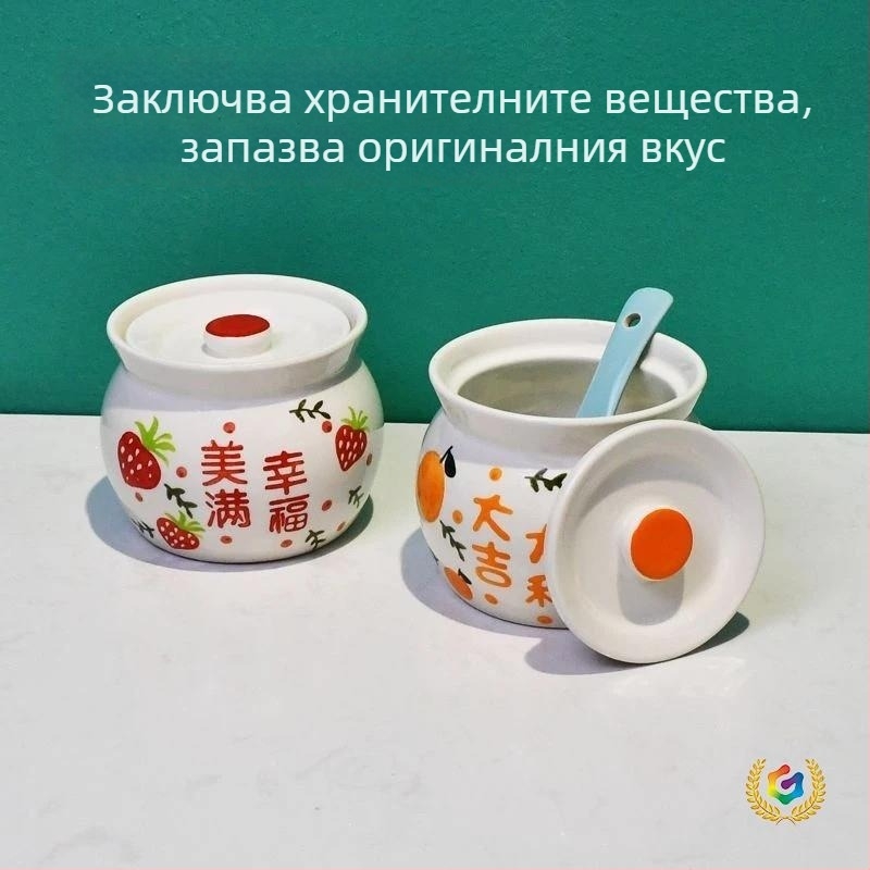 Керамичен съд за готвене със капак, за домашна употреба, еднопорционално пароварче за яйца, глинен съд за варене на супа