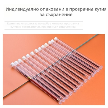 Комплект професионални ушни инструменти от въглеродна стомана – ушна лъжичка, нож облак, ушна шпатула, гъбеста глава, памучни тампончета, ушна кука