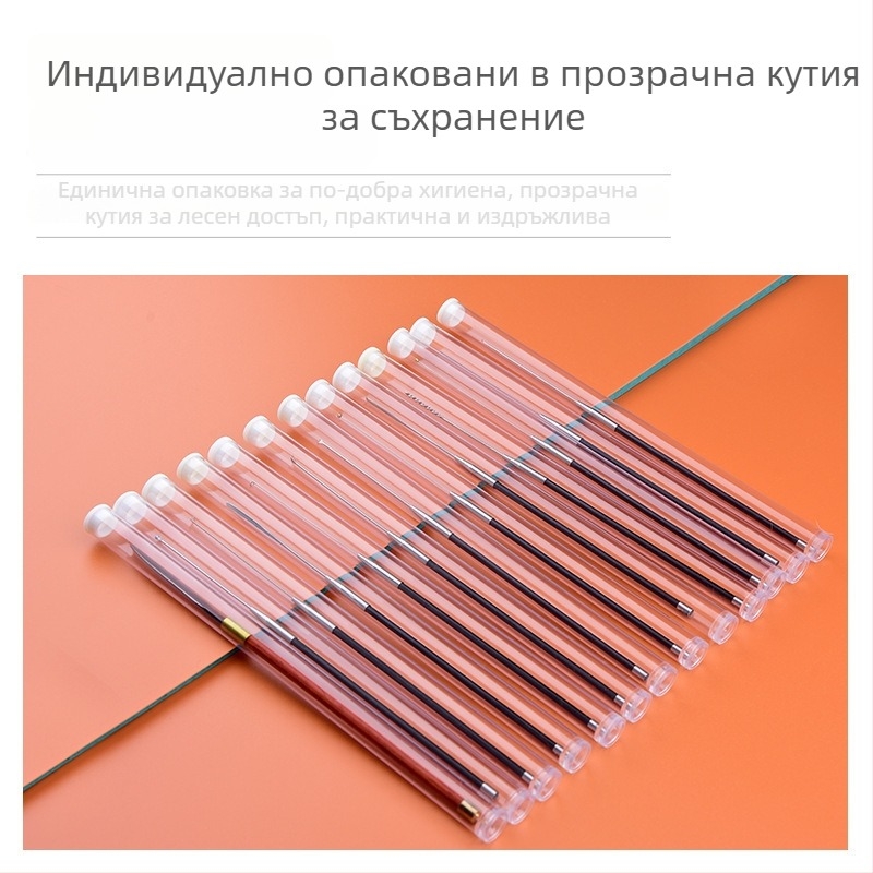 Комплект професионални ушни инструменти от въглеродна стомана – ушна лъжичка, нож облак, ушна шпатула, гъбеста глава, памучни тампончета, ушна кука
