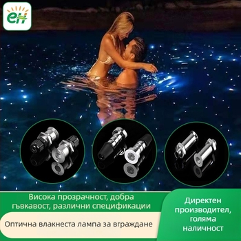 IP68 фиброоптично осветление за басейн – подово квадратно заровено осветление, подводно осветление и сауна