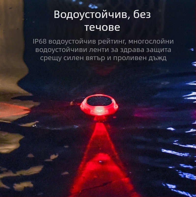 Международна IP68 водоустойчива слънчева подземна лампа с 5 режима на осветление за външен двор, колче