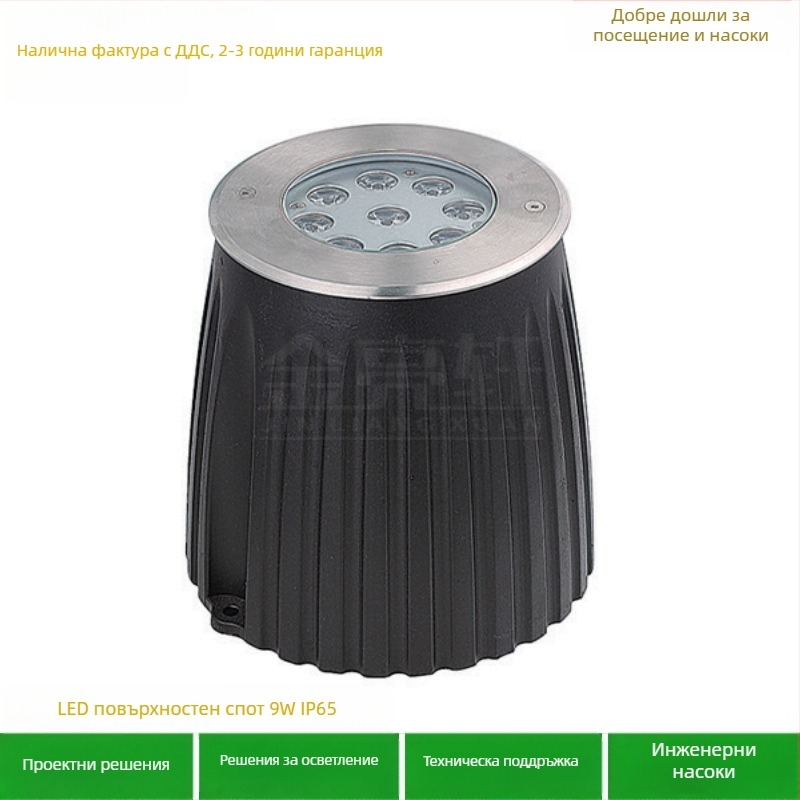 Cree LED прожектор за миене на фасадата с регулируем лъч и външен корпус (монтаж на повърхност или скрит монтаж)