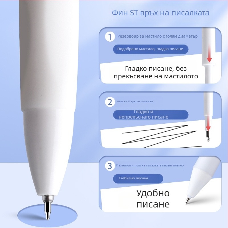 0,5 мм черна коректорна писалка със ST глава за ученици и учители
