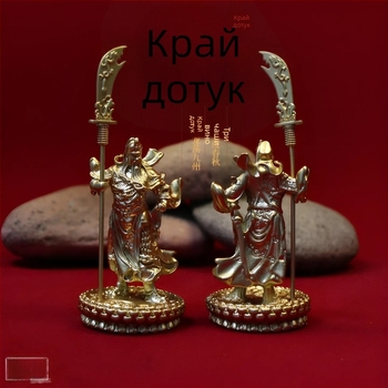 Статуя Гуан Гонг от сплав, Бог на богатството, декоративна фигура