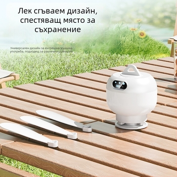 Мини USB висящ вентилатор с дистанционно управление, тих, презареждаем, за къмпинг и общежитие