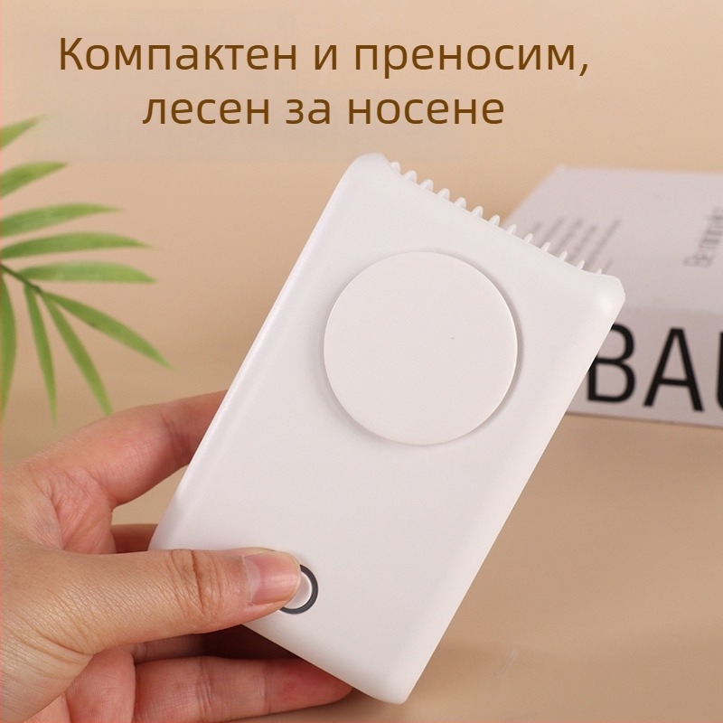 Презареждаем мини безлопатков вентилатор за врата и талията, за спорт на открито, 3 скорости