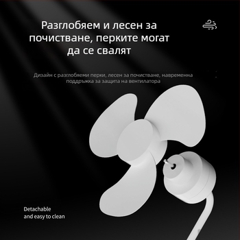 Вентилатор с интегрирана тройна розетка, компактен и тих за баня и кухня
