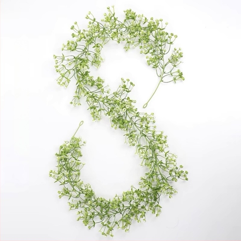 Изкуствени декоративни лози и цветя Baby's Breath за дневна стая, таванни висящи лози от пластмаса