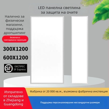 Интегриран таван LED плосък панел 600x1200 мм, вградена дъска за гипсова минерална вата 30x120