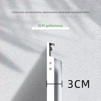 Triac тиристор 110V интегриран таванен LED панел, 120×60 см, лека стоманена рамка и плоча минерална вата
