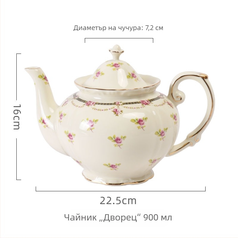 Европейски ретро кремави чаши за кафе – комплект с френски керамични чаши и чинийки за следобеден чай