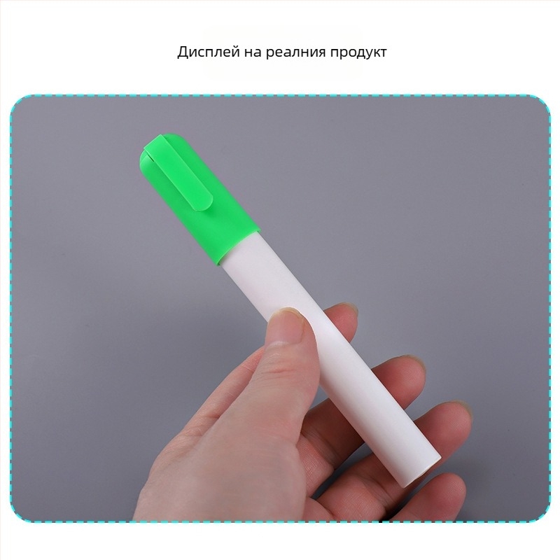 Комплект за течна тебеширена писалка: празен пластмасов корпус, аксесоари за тръба и връх на писалката за графити