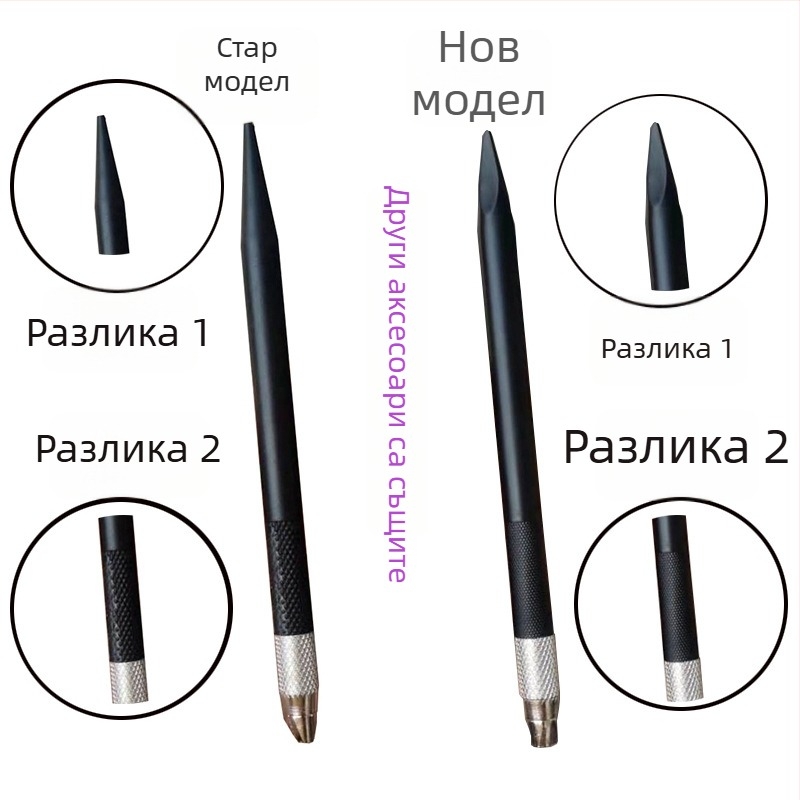Комплект ножове за цветни моливи и модели с 12 сменяеми ножчета