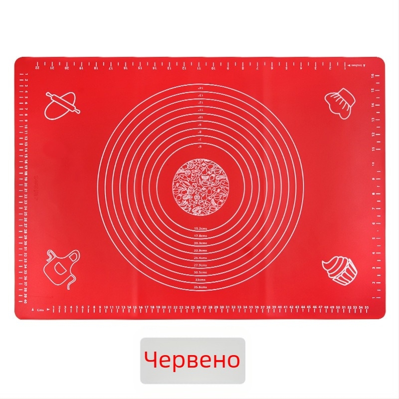 Силиконова подложка за месене на тесто, различни размери, не залепваща повърхност за разточване и месене, кухненски инструмент за печене