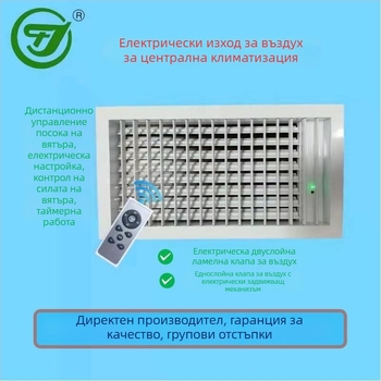 Huajiang HDF алуминиева сплав, двуслойна въздушна решетка с дистанционно управление