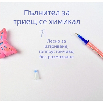 Odemei рефил за писалка с триене 0,5 мм - кристално син/черен