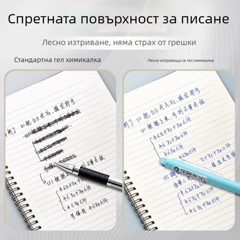 GR7956 Изтриваеми водни рефили за писалка със ST накрайник, цилиндрична опаковка, за ученици от началното училище, неутрално мастило