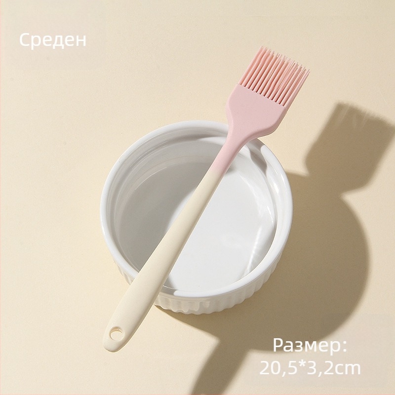 Силиконова интегрирана шпатула, голяма мека шпатула за торти и кремове, хранителен клас, незалепваща кухненска шпатула.