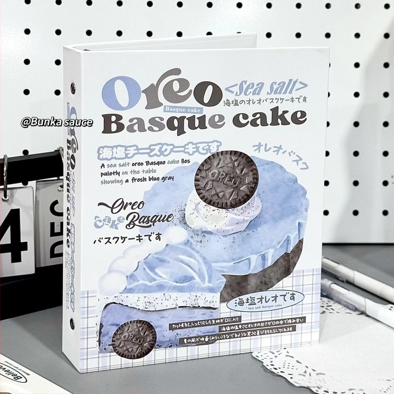 A5 фотоалбум със 4 секции за 3-инчови карти, Sea Salt Oreo дизайн, разпределяемо съхранение и дисплей на карти