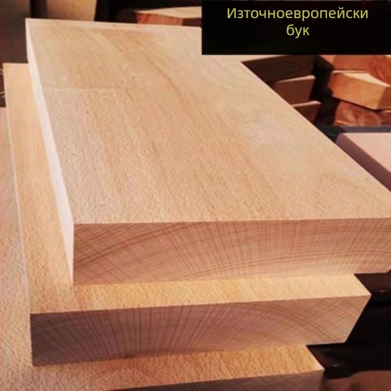 Ивици Beech Wood и дъски от твърдо дърво за DIY гравиране, суров дървен настолен плот, правоъгълни размери