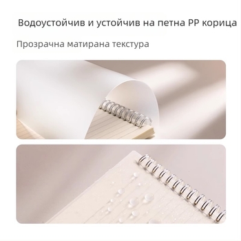 Deli B5 спирална тетрадка, формат A5, хоризонтални редове, за гимназия и подготовка за изпити, тетрадка за грешки