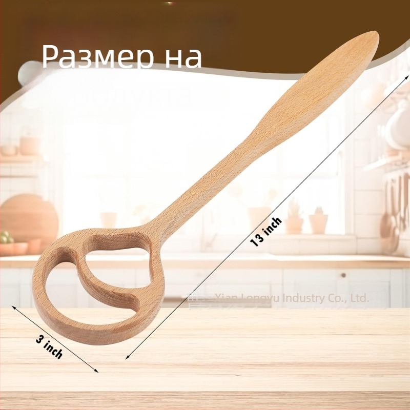 Дървен бъркалник за тесто за хлебни изделия