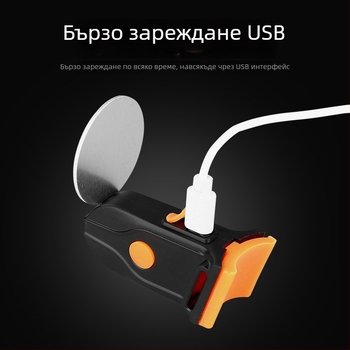 USB презареждаем задно светло за планински и градски велосипеди, мулти-режимно сърцевидно светло с мигащ режим за нощно каране