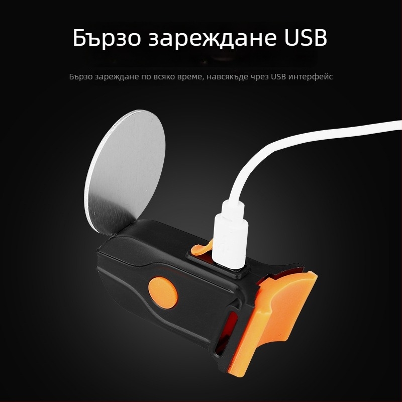 USB презареждаем задно светло за планински и градски велосипеди, мулти-режимно сърцевидно светло с мигащ режим за нощно каране