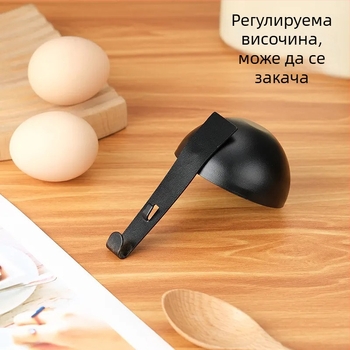Уред за яйца с подвесна форма за поширани и меки сварени яйца, неръждаема стомана