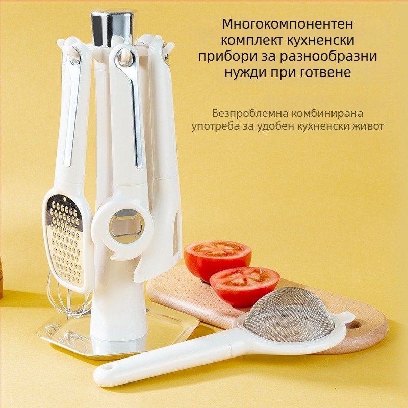 Ръчен разбивач за яйца и кухненски ножици – кухненски инструмент от неръждаема стомана