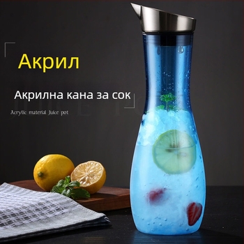 Акрилна кана за сок и вода за бар, голям капацитет, устойчива на високи температури, дебел пластмасов корпус