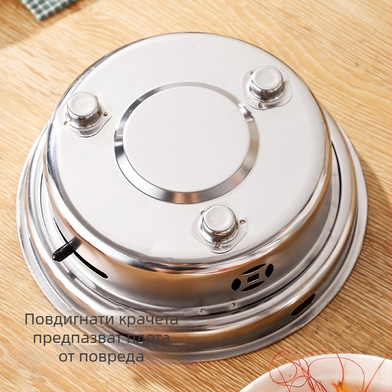 Неръждаема стоманена алкохолна печка за ресторанти, компактна печка за мини горещ пот, преносима ветроустойчива печка