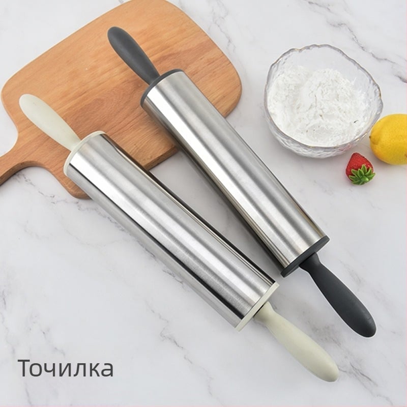 Ролка за тесто от неръждаема стомана