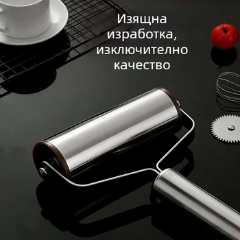 Неръждаем метален точилник за тесто за кори за пелмени, едноръчен дизайн