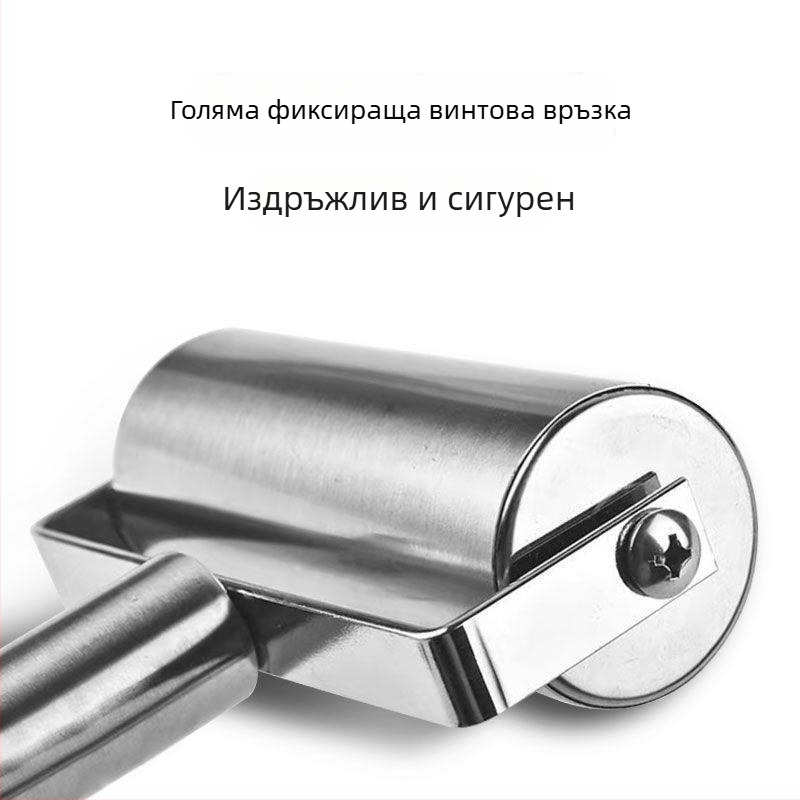 Неръждаем метален точилник за тесто за кори за пелмени, едноръчен дизайн