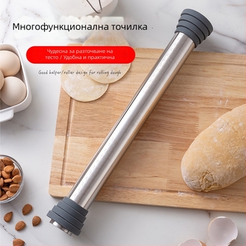 304 неръждаема стомана силиконова точилка за тесто за кори за пелмени, регулируема дебелина и измервателна скала
