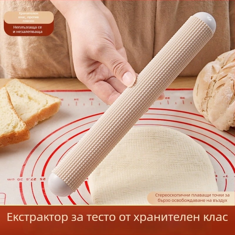 Антизалепваща ролка за тесто – хранителен клас кухненски инструмент за хляб, пелмени и тестени кори