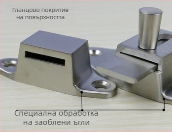 Удебелен лост за врата от 304 неръждаема стомана, повърхностно монтиран, за дървени врати