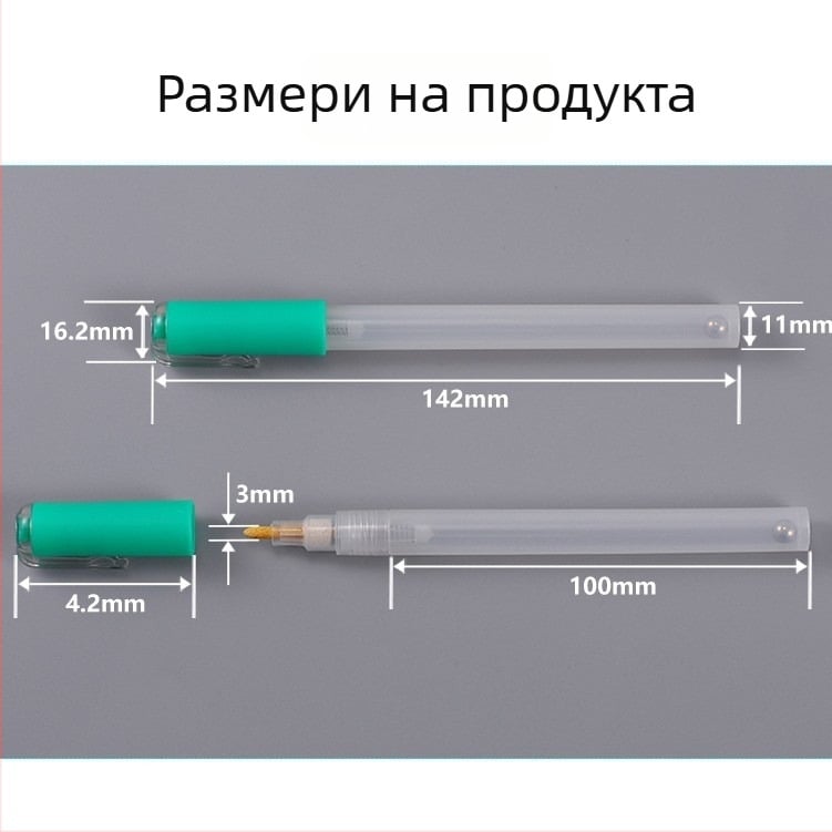 Празен корпус за маркер, пластмасов държач за пълнене с мастило, 3 мм