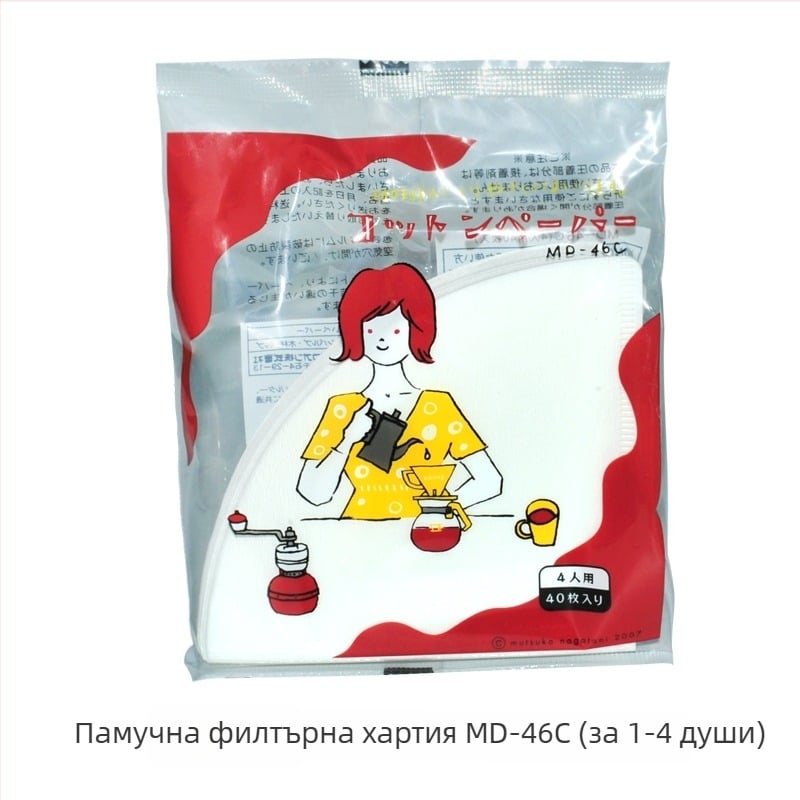 Kono V60 ръчно приготвяне на кафе — филтърни листове, конусовидна дървесна целулоза, 40 или 100 листа