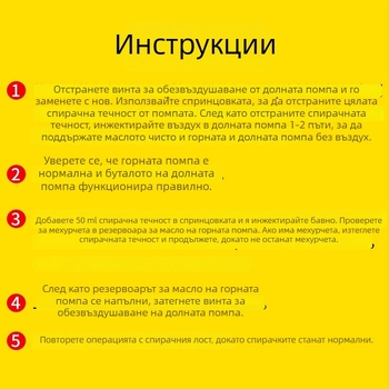 Комплект за обслужване на дискови спирачки за електрически мотоциклет: спринцовка за наливане на спирачна течност, тръбичка за масло и помпа за изпускане на въздух