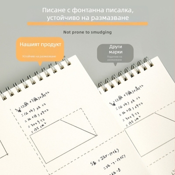 B5 дебел крафт чернова тетрадка, 40 страници, B6 крафт спирална чернова хартия за математически формули и ученици